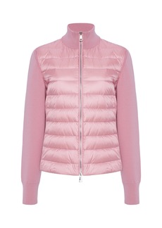 Moncler - Wool Down Cardigan - Pink - XS - Moda Operandi