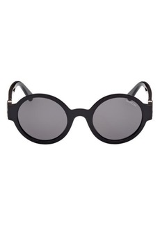 Moncler 51mm Round Sunglasses