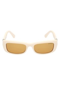 Moncler 55mm Rectangular Sunglasses