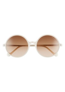 Moncler 57mm Round Sunglasses