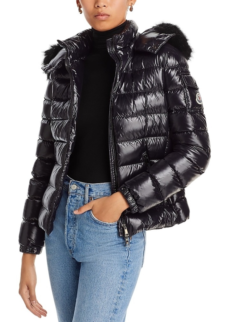 Moncler Bady Faux Fur Short Down Jacket