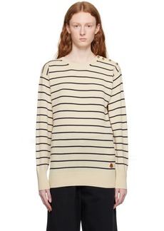 Moncler Beige Striped Sweater