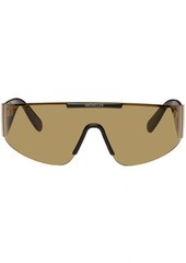 Moncler Black & Gold Shield Sunglasses