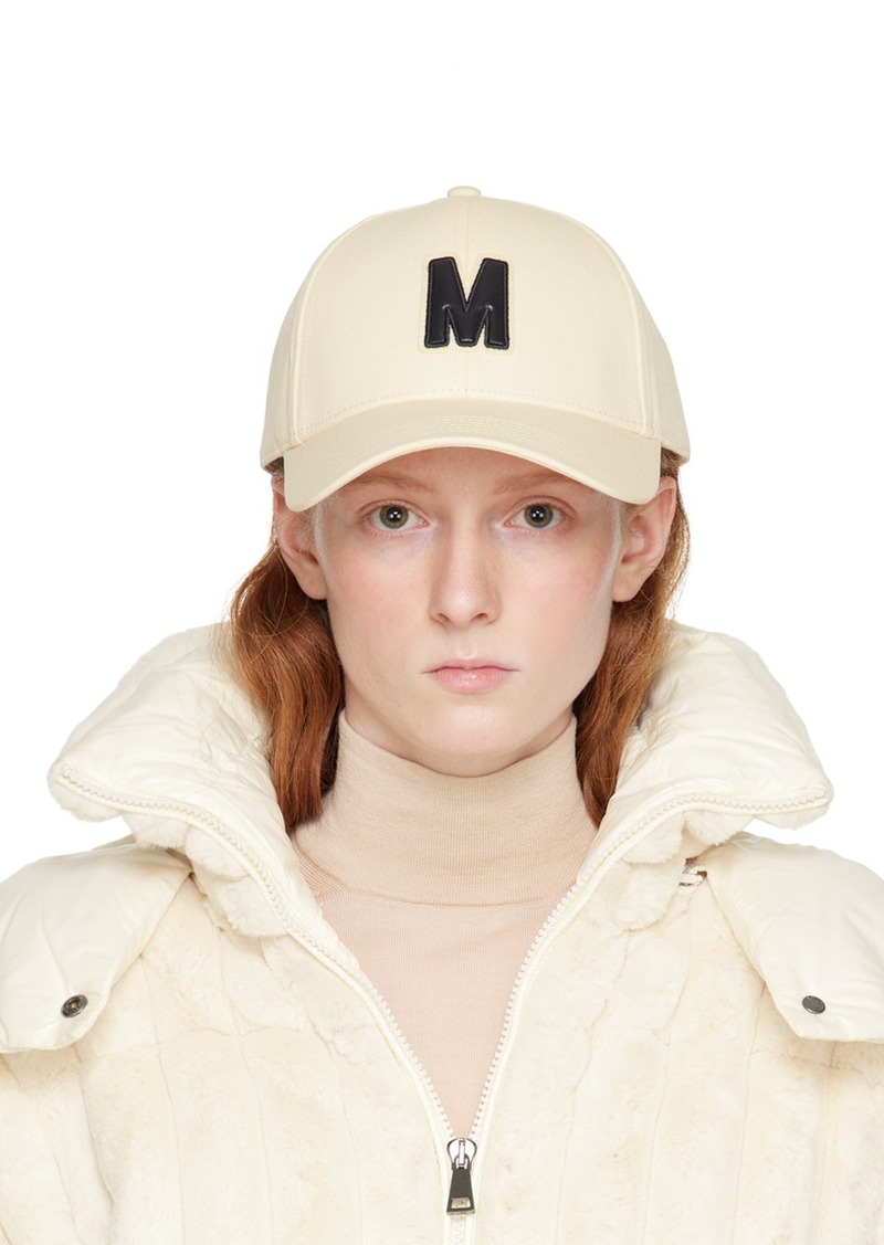 Moncler Black Appliqué Cap