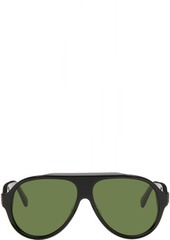 Moncler Black Aviator Sunglasses