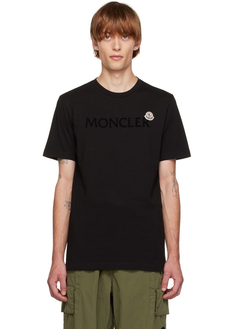 Moncler Black Cotton T-Shirt