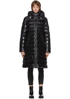 Moncler Black Down Moka Coat