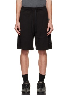 Moncler Black Embroidered Shorts