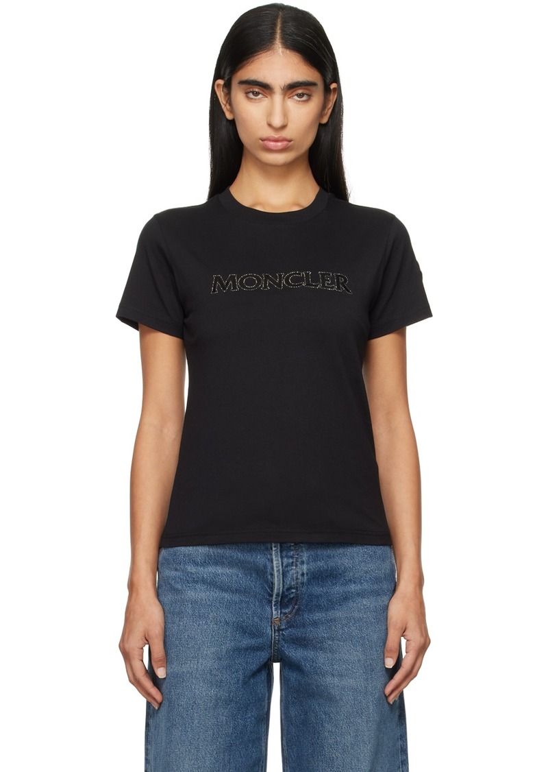 Moncler Black Maglia Manica Corta T-shirt