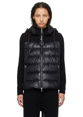 Moncler Black Paneled Down Jacket