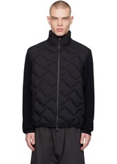 Moncler Black Paneled Down Jacket