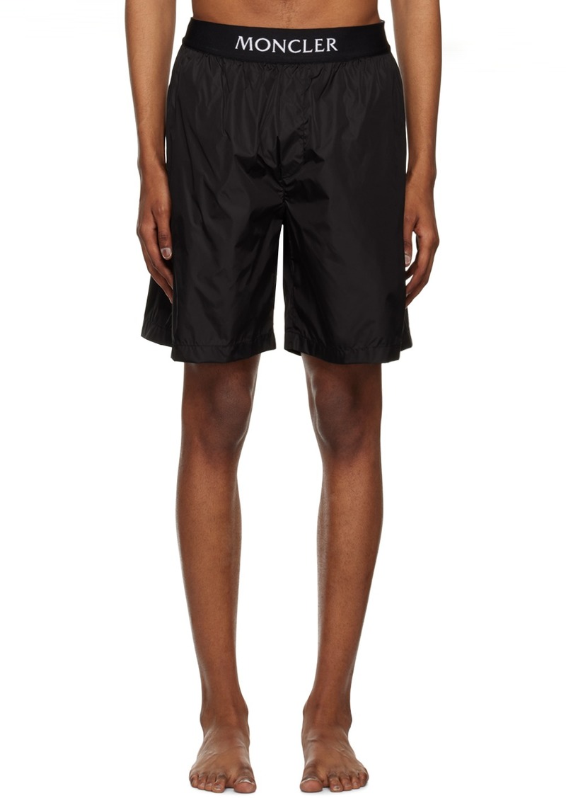Moncler Black Three-Pocket Swim Shorts