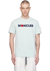 Moncler Blue Flocked T-Shirt