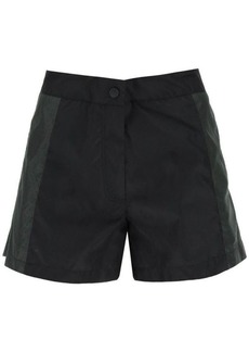 Moncler born to protect nylon shorts with perforated detailing