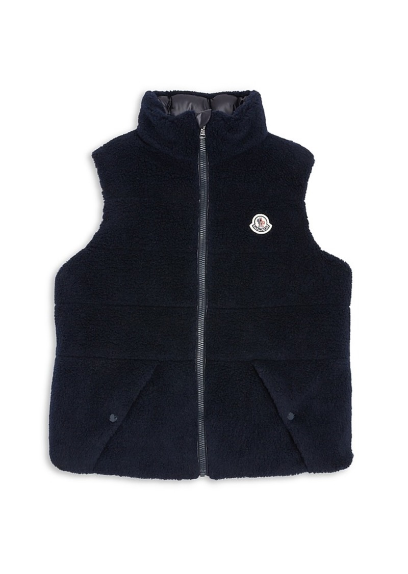 Moncler Boys' Colbricon Reversible Teddy Vest - Big Kid