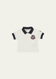 Moncler Boy's Short-Sleeve Logo Polo Shirt  Size 4-6