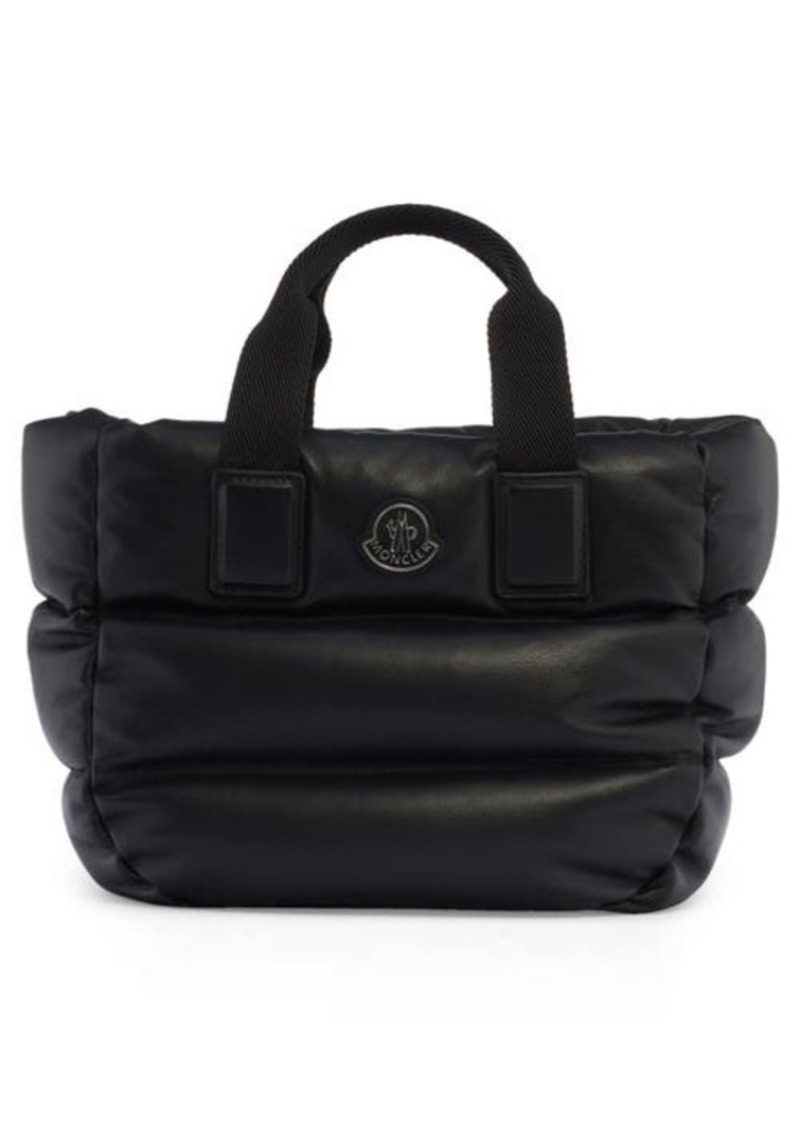 Moncler Caradoc Leather Puffer Tote