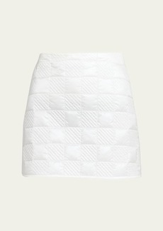 Moncler Checkerboard Quilted Mini Skirt