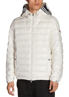 Moncler Cornour Quilted Full Zip Hooded Down Jacket