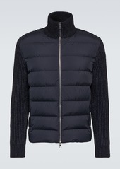 Moncler Cotton and wool down jacket