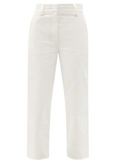 Moncler Cotton-gabardine cropped trousers