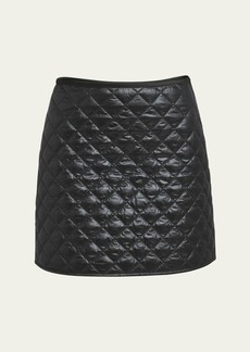 Moncler Diamond-Quilted Mini Skirt