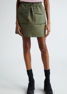 Moncler Drawcord Waist Cargo Miniskirt