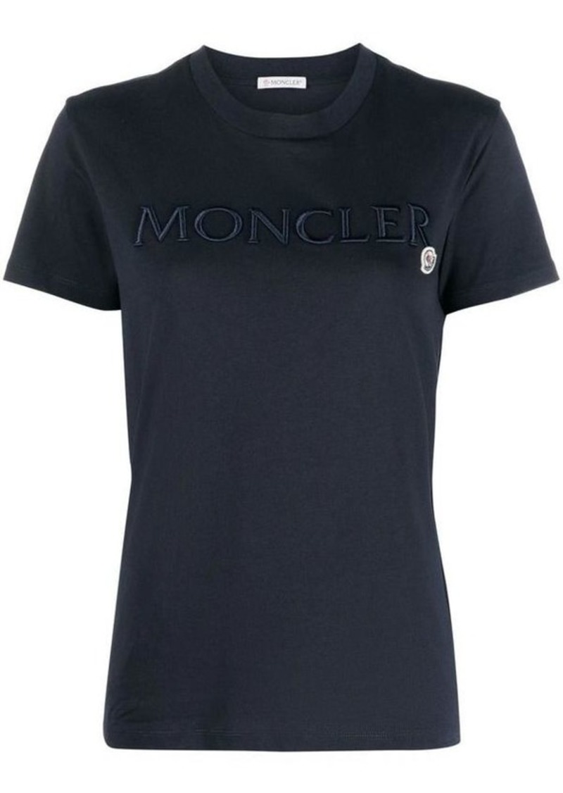 MONCLER embroidered-logo cotto T-Shirt