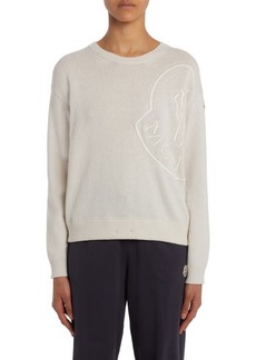 Moncler Embroidered Logo Wool Sweater