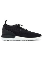 Moncler Emilien leather and mesh trainers