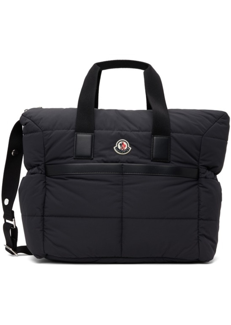 Moncler Enfant Baby Black Quilted Mommy Changing Bag