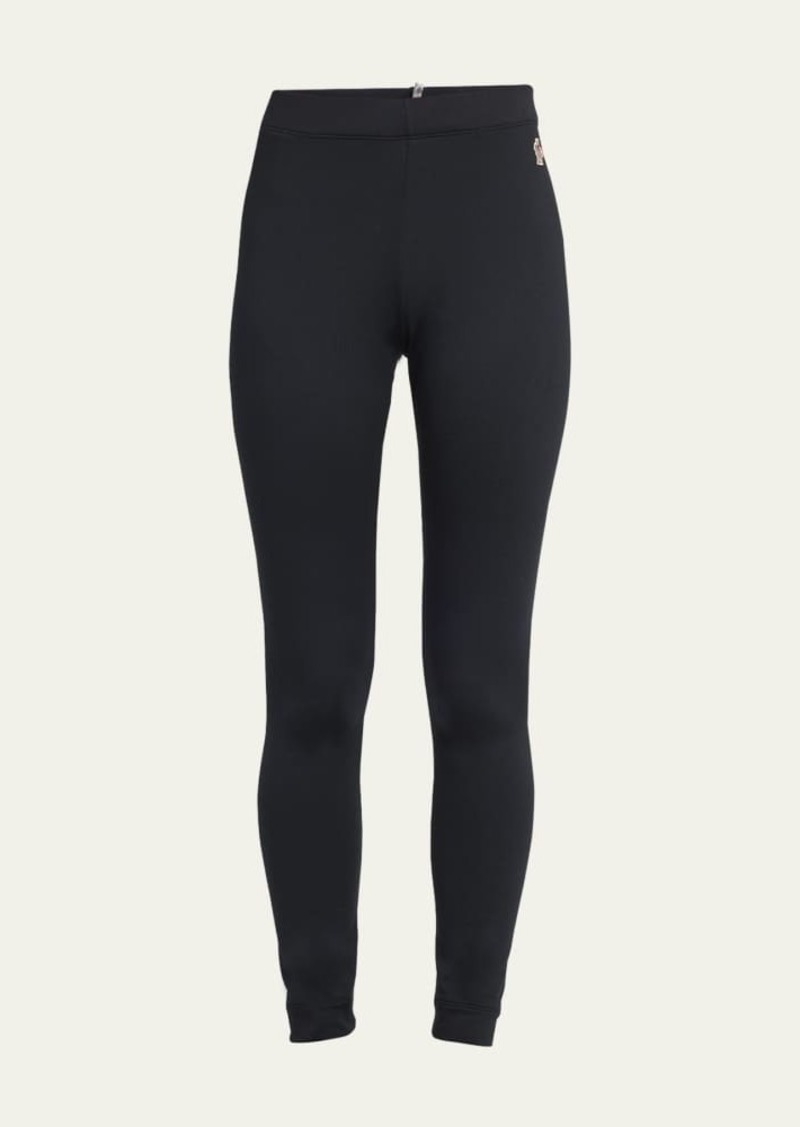 Moncler Grenoble Fitted Leggings with Logo Detail