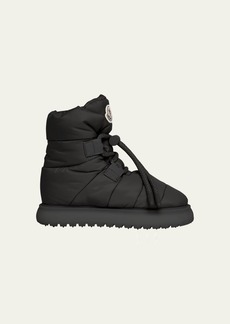 Moncler Gaia Nylon Lace-Up Snow Boots