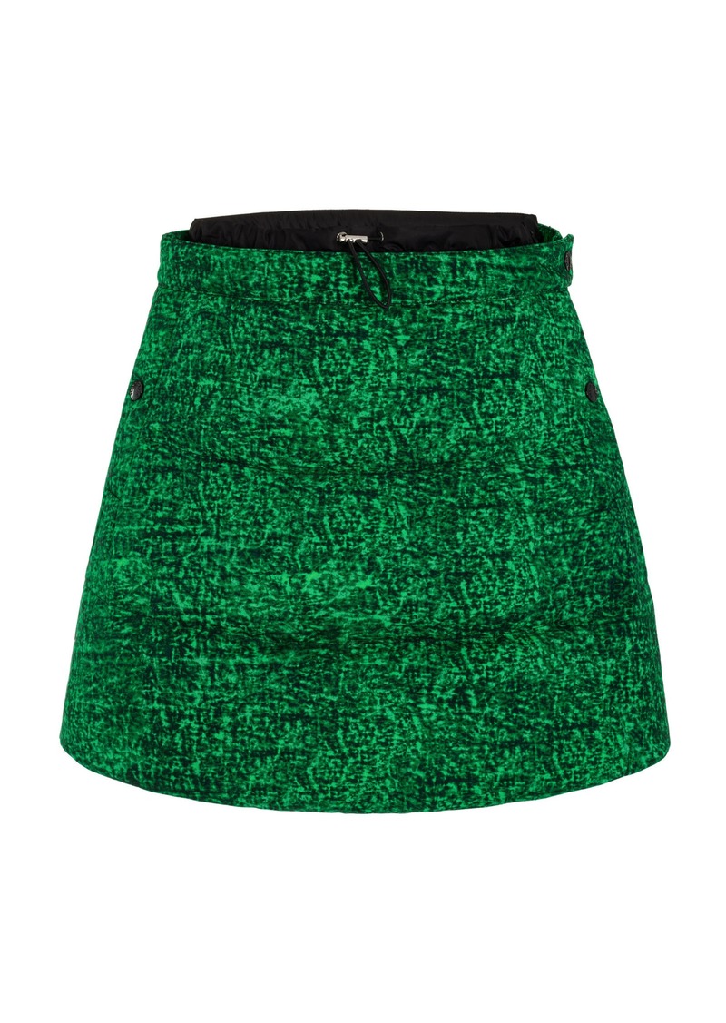 Moncler Genius - 1 Moncler JW Anderson Quilted Cotton Mini Skirt - Green - FR 42 - Moda Operandi