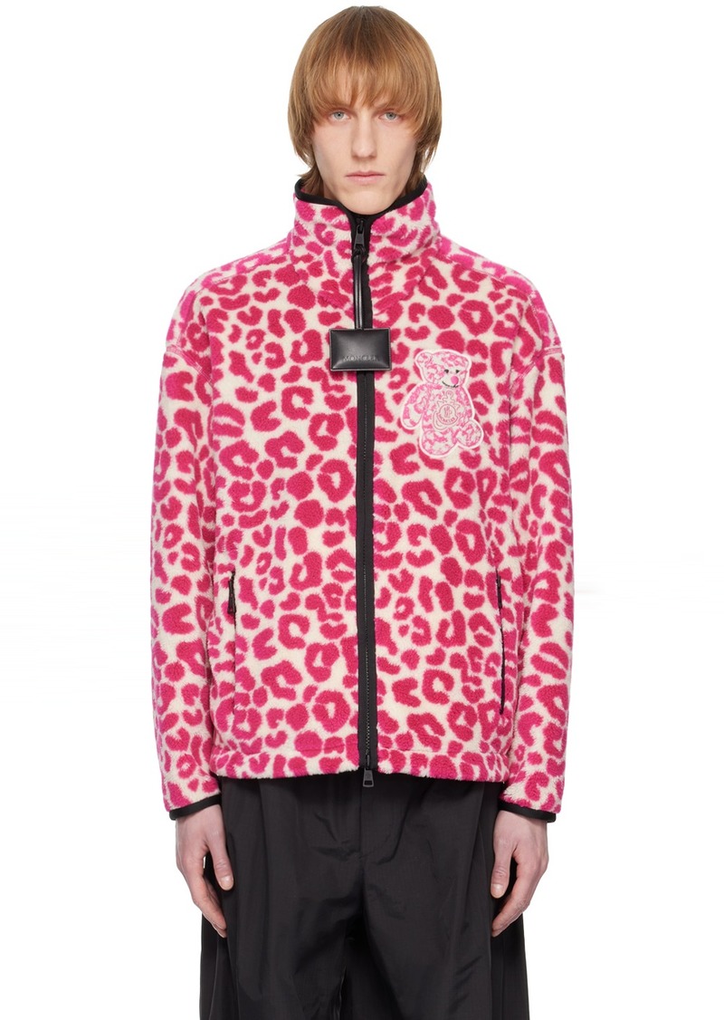 Moncler Genius 1 Moncler JW Anderson White & Pink Zip-Up Sweatshirt