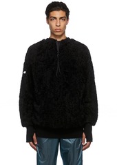 Moncler Genius 4 Moncler Hyke Black Teddy Fleece Sweatshirt