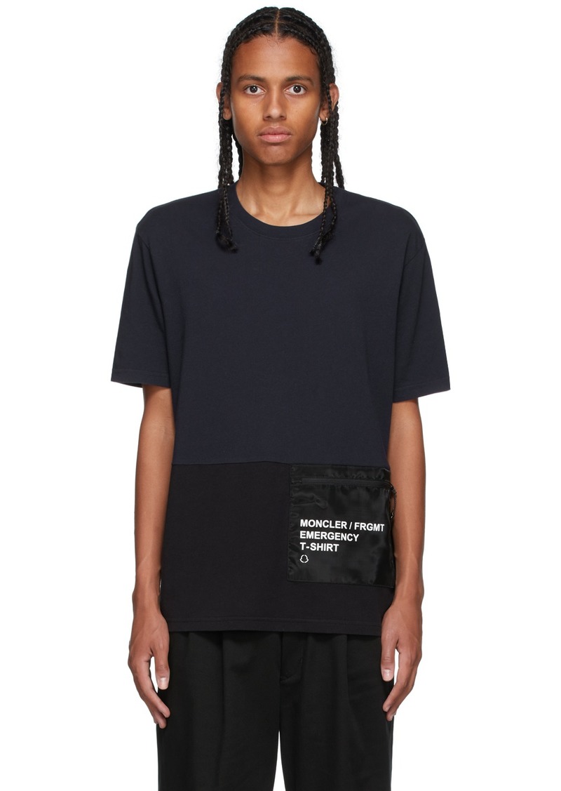 Moncler Genius 7 Moncler FRGMT Fujiwara Navy & Black Packable T-Shirt