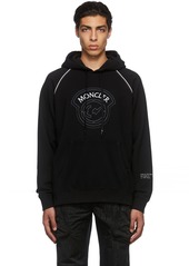 Moncler Genius 7 Moncler FRGMT Hiroshi Fujiwara Black Logo Hoodie