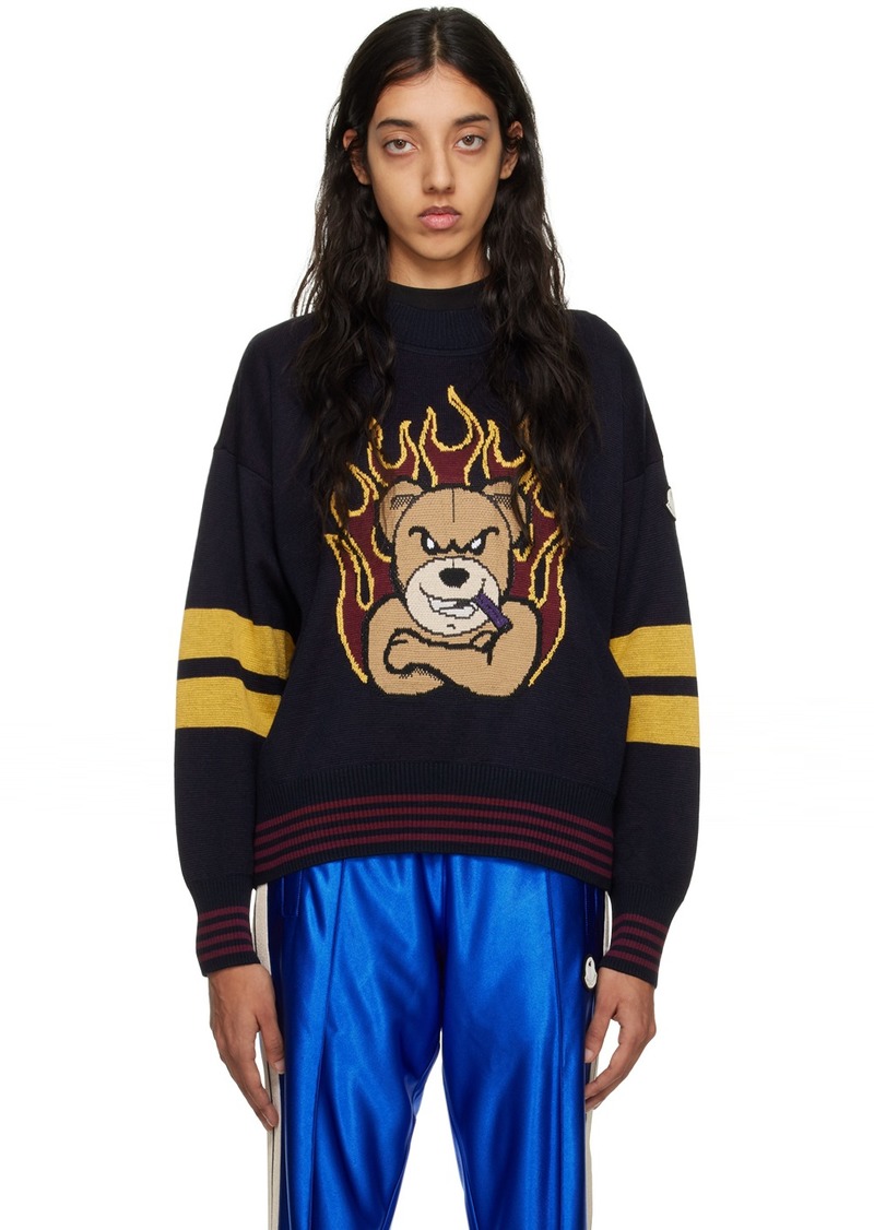 Moncler Genius 8 Moncler Palm Angels Navy Sweater