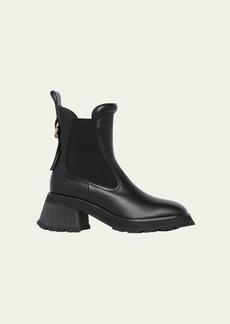 Moncler Gigi Leather Chelsea Ankle Boots