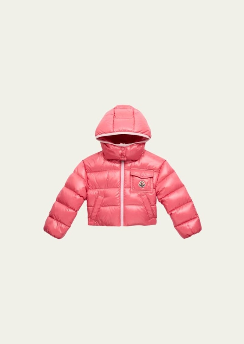 Moncler Girl's Andro Hooded Puffer Jacket  Size 4-6