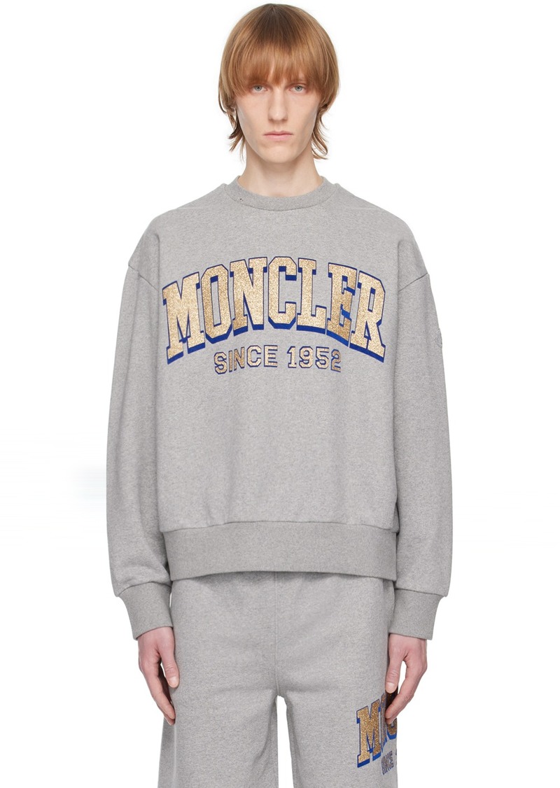 Moncler Gray Crewneck Sweatshirt