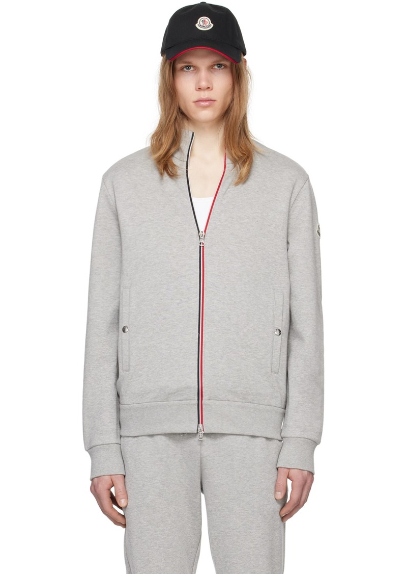 Moncler Gray Zip Sweatshirt