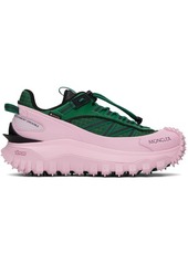 Moncler Green & Pink Trailgrip GTX Sneakers