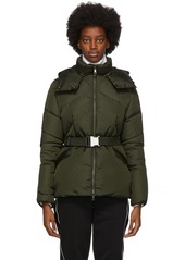 Moncler Green Down Aloes Coat