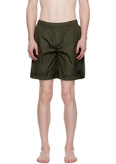 Moncler Green Patch Swim Shorts