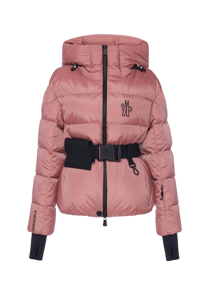 Moncler Grenoble - Bouquetin Belted Nylon Down Jacket - Pink - 3 - Moda Operandi