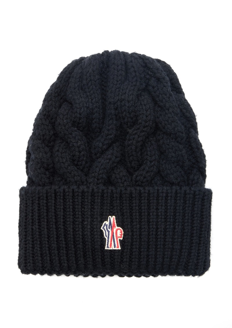 Moncler Grenoble - Cable Knit Beanie - Black - OS - Moda Operandi