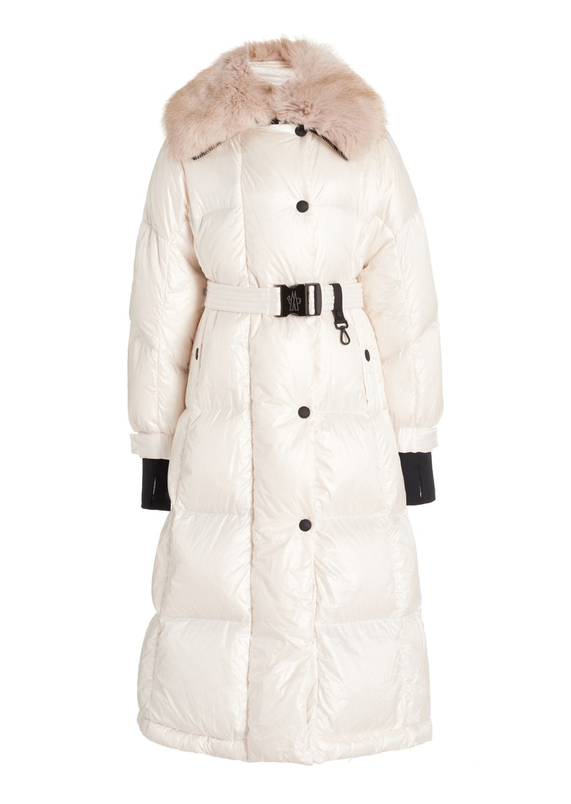 Moncler Grenoble - Chamoille Belted Down Puffer Coat - White - 4 - Moda Operandi