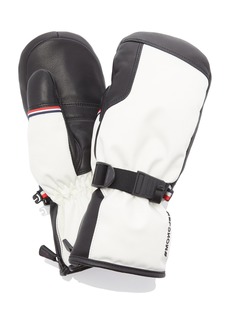 Moncler Grenoble - Leather Ski Gloves - White - M - Moda Operandi